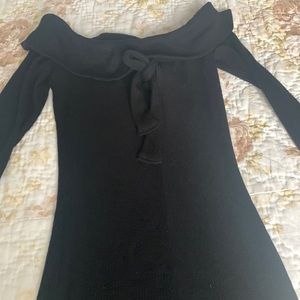 Black off shoulder M sweater Dress